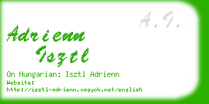 adrienn isztl business card